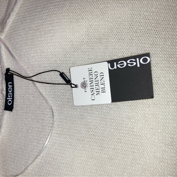 Olsen Open Front Wool Cashmere Blend Sweater NWT Size 12 Euro 42 - Picture 5 of 16